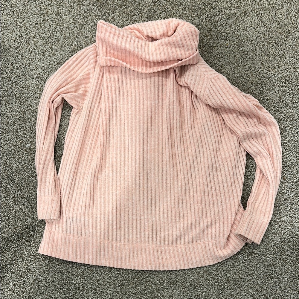 Maeve Pink Turtleneck Sweater